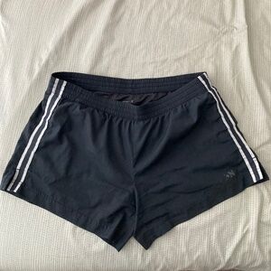 Old Navy Small Lined Dark Gray White Striped Women Shorts